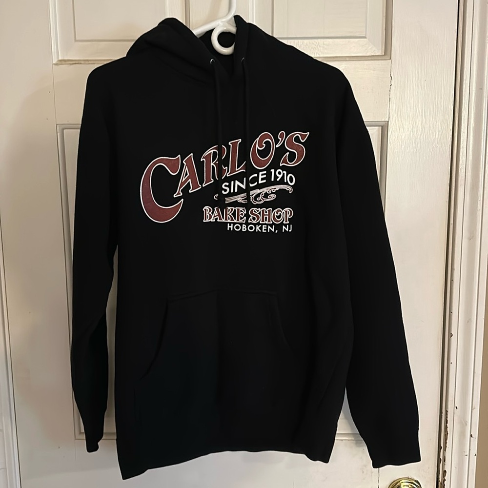 Cake Boss Buddy Valastro Carlo’s Bakery Hooded Sweatshirt Hoodie Sz L Not Worn!